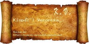 Kispál Veronika névjegykártya