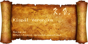 Kispál Veronika névjegykártya